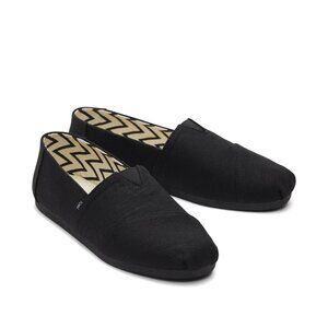 NWT Men's Alpargata All Black Heritage Canvas Shoes | Size 14